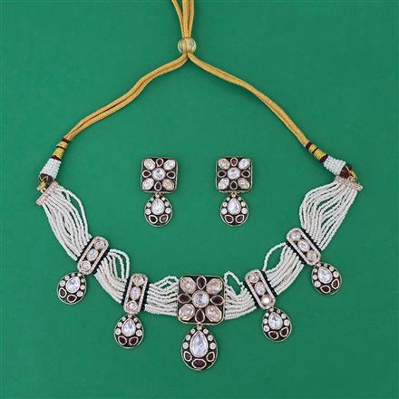 Kundan Choker Necklace With Carat Plating