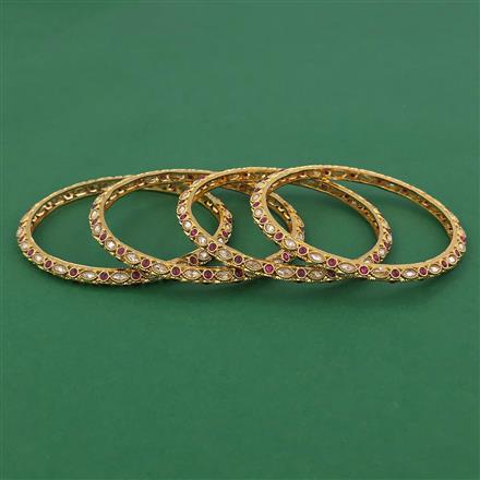 Antique Delicate Bangles With Gold Plating