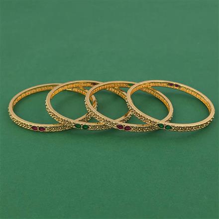 Antique Delicate Bangles With Gold Plating