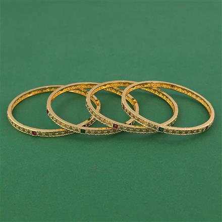 Antique Delicate Bangles With Gold Plating