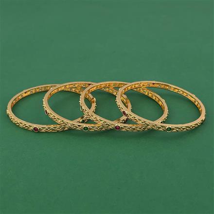 Antique Delicate Bangles With Gold Plating