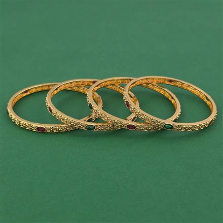 Antique Delicate Bangles With Gold Plating