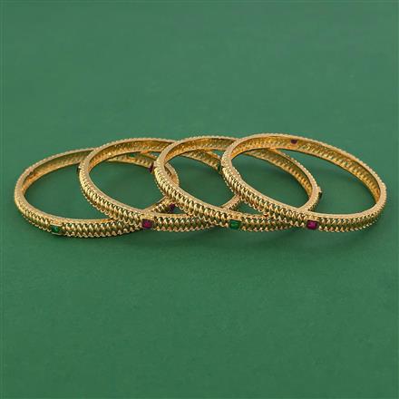 Antique Delicate Bangles With Gold Plating