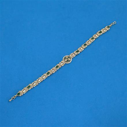 Antique Pearl Shishful With Mehndi Plating