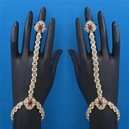 Antique Pearl Hath Pan With Mehndi Plating