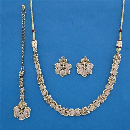 Antique Classic Necklace With Mehndi Plating