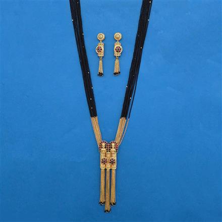 Antique Long Mangalsutra With Gold Plating