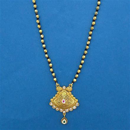 Antique Long Mangalsutra With Gold Plating