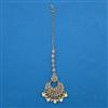 Antique Pearl Tikka With Mehndi Plating