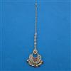Antique Pearl Tikka With Mehndi Plating