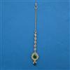 Antique Pearl Tikka With Mehndi Plating