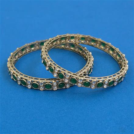 Antique Classic Bangles With Mehndi Plating