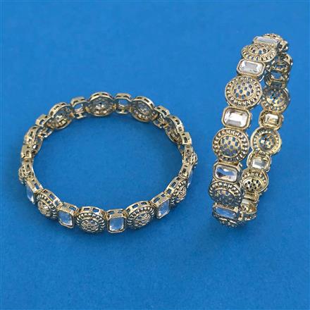 Antique Classic Bangles With Mehndi Plating