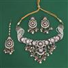 Kundan Pearl Necklace With Victorian Plating