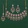 Kundan Pearl Necklace With Carat Plating