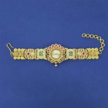 Antique Pearl Watch With Gold Plating