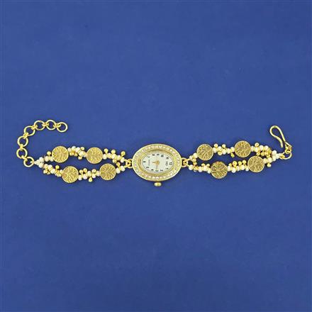 Antique Pearl Watch With Gold Plating
