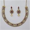 Antique Classic Necklace With Mehndi Plating