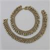 Antique Pearl Payal With Mehndi Plating