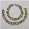 Antique Pearl Payal With Mehndi Plating