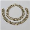 Antique Pearl Payal With Mehndi Plating