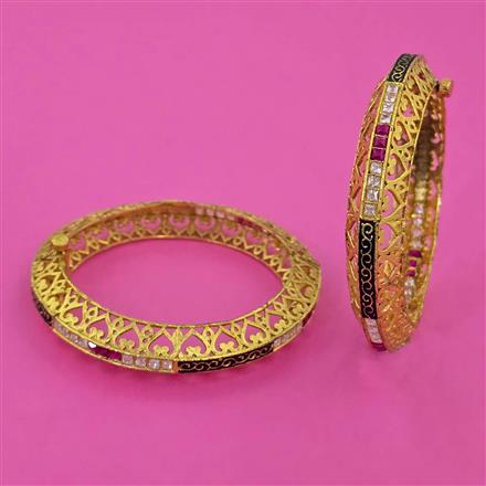 Antique Openable Bangles With Gold Plating