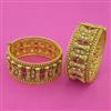 Antique Openable Bangles With Matte Gold Plating