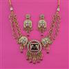 Antique Birds Necklace With Matte Gold Plating