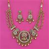 Antique Animal Necklace With Matte Gold Plating