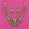 Antique Animal Necklace With Matte Gold Plating
