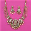 Antique Animal Necklace With Matte Gold Plating