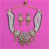 Antique Pearl Necklace With Matte Gold Plating