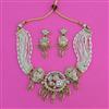 Antique Pearl Necklace With Matte Gold Plating