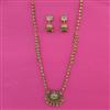 Antique Pearl Pendant Set With Matte Gold Plating