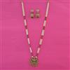 Antique Pearl Pendant Set With Matte Gold Plating