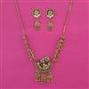 Antique Pearl Pendant Set With Matte Gold Plating