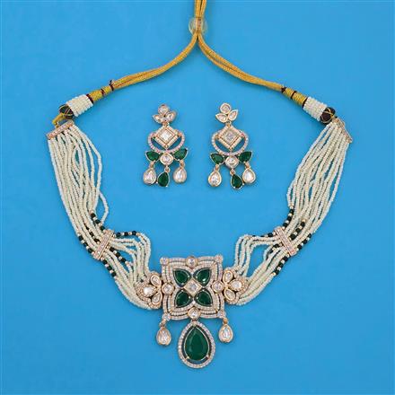 Kundan Choker Necklace With Carat Plating
