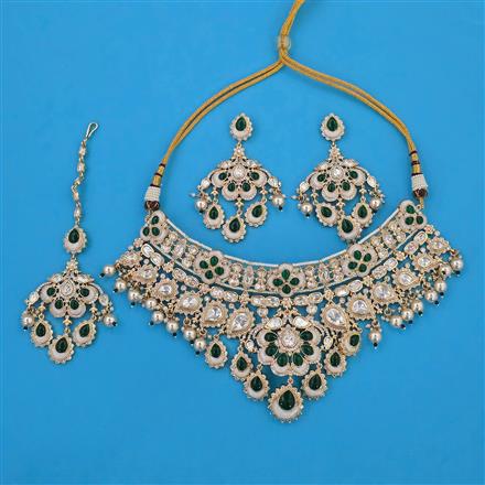 Kundan Choker Necklace With Carat Plating