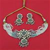 Kundan Choker Necklace With Mehndi Plating