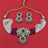 Kundan Choker Necklace With Mehndi Plating
