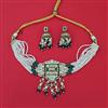 Kundan Choker Necklace With Mehndi Plating