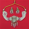 Kundan Choker Necklace With Mehndi Plating