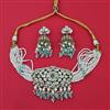 Kundan Choker Necklace With Mehndi Plating