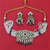 Kundan Choker Necklace With Mehndi Plating