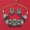 Kundan Choker Necklace With Mehndi Plating