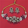 Kundan Choker Necklace With Mehndi Plating