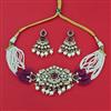 Kundan Choker Necklace With Mehndi Plating